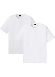 T-skjorte i 100% økologisk bomull (2-pack), bonprix