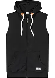 Sweat-vest med hette, bonprix