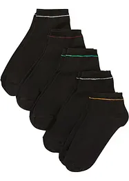 Sneakerssokker med økologisk bomull (5-pack), bonprix