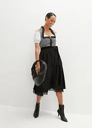 Dirndl med fløyelsskjørt (2-delt sett), bonprix