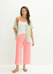 Culotte i lin, legglang, bonprix
