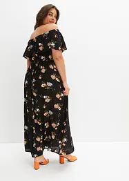 Carmen-kjole med print, bonprix