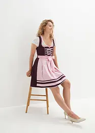 Dirndl og forkle, knelang (2-delt sett), bonprix