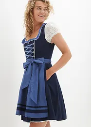 Dirndl og forkle, knelang (2-delt sett), bonprix