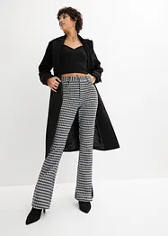 Jacquard-bukse med glidelås og houndstooth-mønster, bonprix