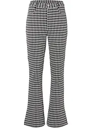 Jacquard-bukse med glidelås og houndstooth-mønster, bonprix