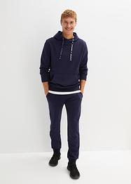 Sweatshirt med hette og sporty detaljer, bpc bonprix collection