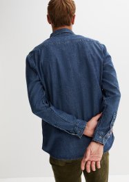 Jeansskjorte, lang arm, John Baner JEANSWEAR