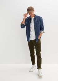 Jeansskjorte, lang arm, John Baner JEANSWEAR