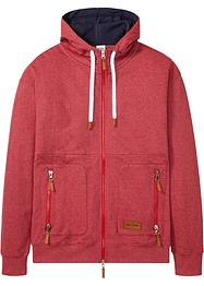 Sweatjakke med hette, med resirkulert polyester, Loose Fit, John Baner JEANSWEAR