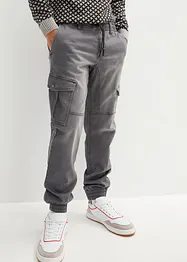 Regular Fit sweat-jeans med cargolommer, Straight, bonprix