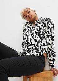 Bluse med print, av bærekraftig viskose, RAINBOW
