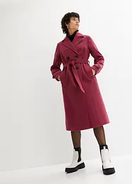 Vinter-trenchcoat med ull-look, bonprix