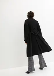 Vinter-trenchcoat med ull-look, bonprix