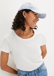 Topp med rund hals, kort arm (5-pack), bpc bonprix collection