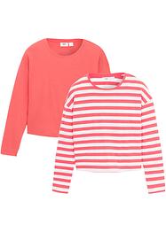 Langermet topp til barn (2-pack), bpc bonprix collection