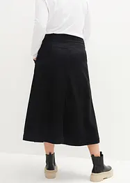 Jeansskjørt med påsydde lommer, A-fasong, bonprix