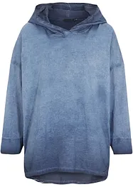 Oversized topp av materialmiks, bonprix