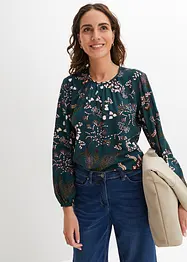 Bluse med print, av bærekraftig viskose, bonprix