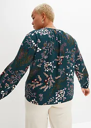 Bluse med print, av bærekraftig viskose, bonprix