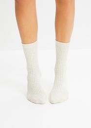 Termosokker (4-pack) med innvendig frotte og rib-look, bpc bonprix collection
