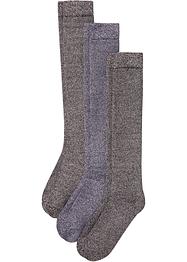 Termo-knestrømper (3-pack) med myk frotte på innsiden, bpc bonprix collection