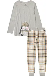 Pyjamas med flanellbukse, bonprix