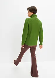 Strikket genser med rullekrage, bonprix