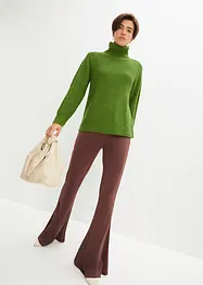 Strikket genser med rullekrage, bonprix