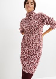 Strikket kjole med rullekrage, av resirkulert polyester, bpc bonprix collection
