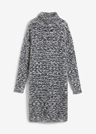 Strikket kjole med rullekrage, av resirkulert polyester, bpc bonprix collection