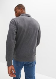 Sweatshirt med polo-krage, med resirkulert polyester, bpc bonprix collection
