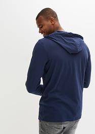 Langermet shirt med hette, av bærekraftig bomull, bpc bonprix collection