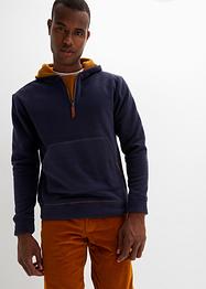 Fleecegenser med hette, John Baner JEANSWEAR