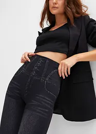 Shape seamless leggings i jeans-look, sterkt figurformende, bonprix