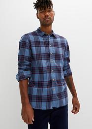 Langermet skjorte i flanell (2-pack), John Baner JEANSWEAR