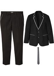 Dress (3-delt sett): Blazer, bukse, slips, Slim Fit, bpc selection