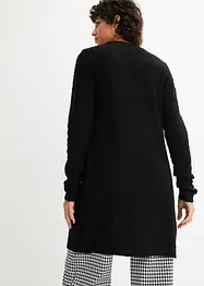 Lang bouclé-strikkejakke, bonprix