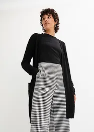 Lang bouclé-strikkejakke, bonprix