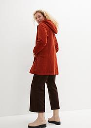 Varm cord-parkas med teddyfôr i hetten, i A-fasong, bpc bonprix collection