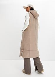 Vattert polstret vest av resirkulert polyester i maxi-lengde, bpc bonprix collection