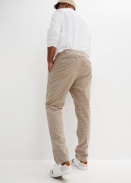 Slim Fit slip on-chinobukse med resirkulert polyester, Straight, RAINBOW