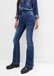 Stretch-termojeans med myk innside og myk børstet overflate, Bootcut, bonprix