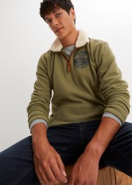 Fleece-genser med ståkrage, John Baner JEANSWEAR