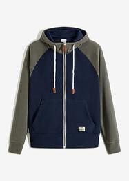 Fleecejakke med hette, John Baner JEANSWEAR