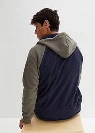 Fleecejakke med hette, John Baner JEANSWEAR