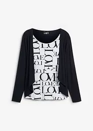 Topp med Typo-print, bonprix