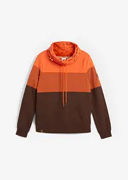 Sweatshirt med print på kragen, bonprix