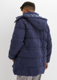 Vattert jakke med avtagbar hette og snøring, av resirkulert polyester, bpc bonprix collection