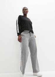 Joggedress med sweatshirt og vid bukse (2-delt sett), bpc bonprix collection